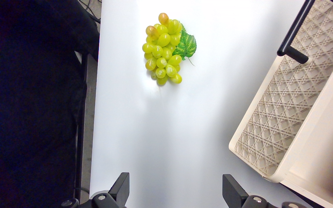 Task 2.4.2: place the grapes in the drawer and close it